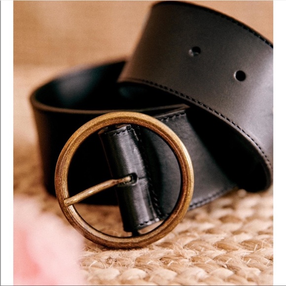 Sezane Alicia Belt. NWT. Black. Size 85 - Picture 2 of 10